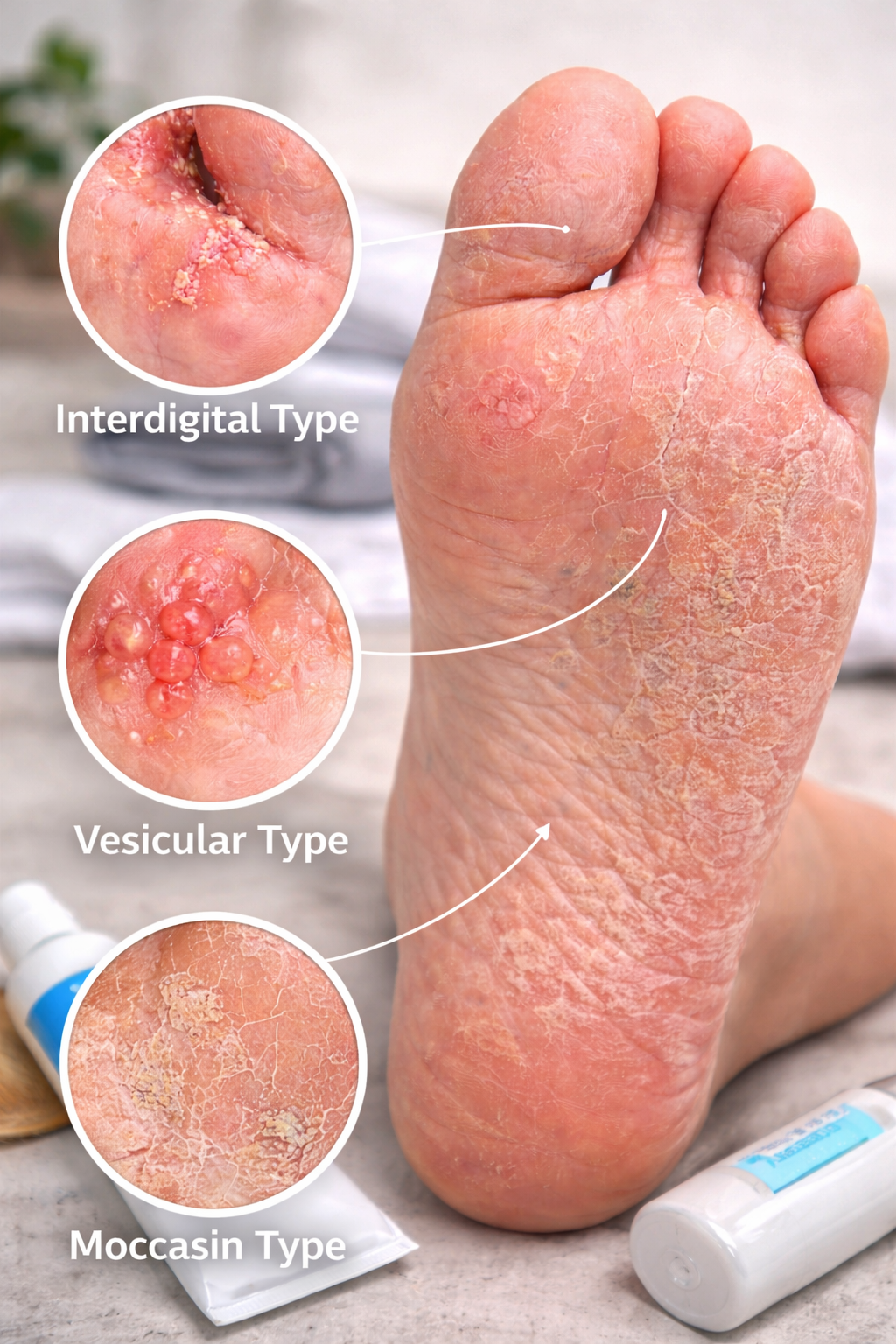 무좀 종류 3개지 이미지