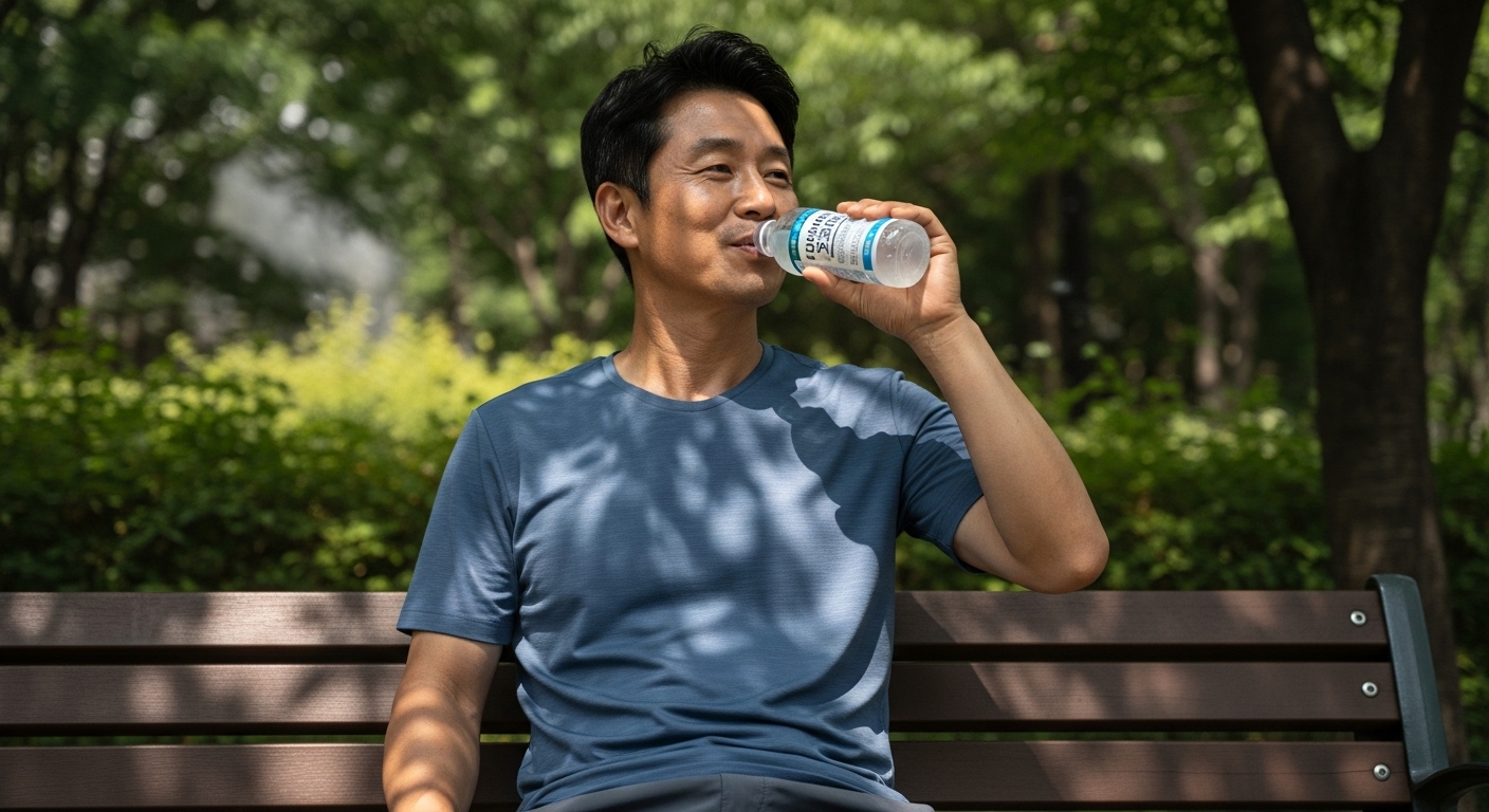 응급처치 가이드라인에 따르면, 환자를 시원한 곳으로 옮긴 후 옷을 느슨하게 하고 소금물 또는 이온음료를 마시게 하는 것이 기본 원칙