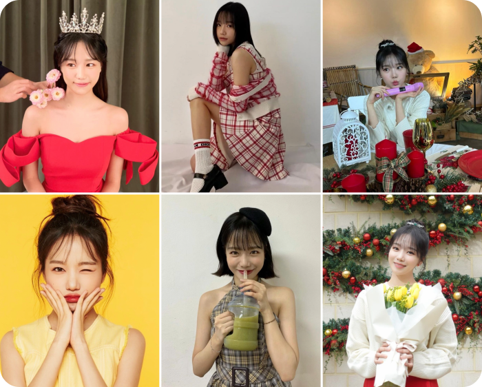 아이즈원 원피스룩 인스타 사진 모습