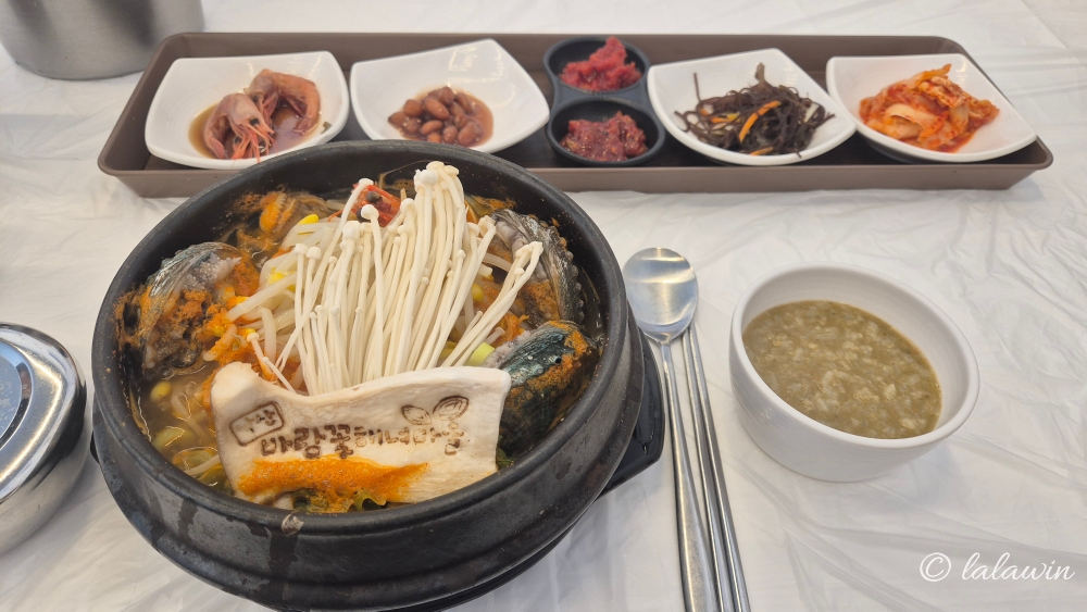 바람꽃해녀마을 메뉴, 전복해물뚝배기