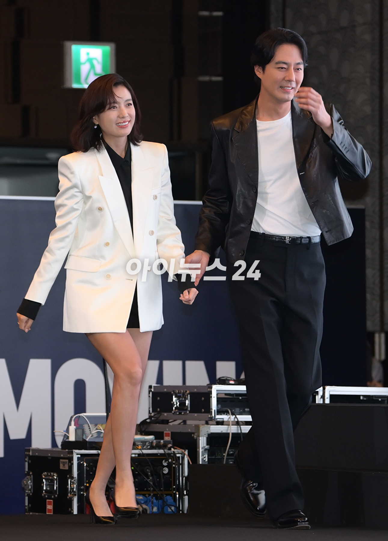 배우 조인성이 3일 오후 서울 강남구 그랜드 인터컨티넨탈 서울 파르나스에서 진행된 디즈니+ 새 오리지널 시리즈 &#39;무빙&#39; 제작발표회에 참석하고 있다. [사진=정소희 기자]