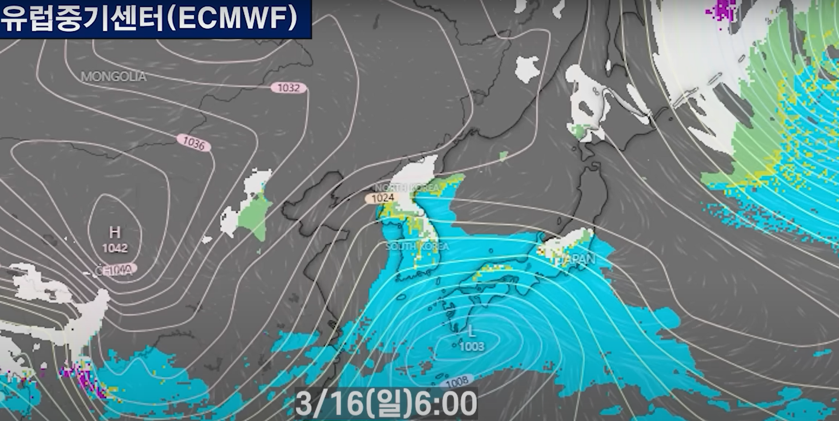 windy 기상예측 시물레이션