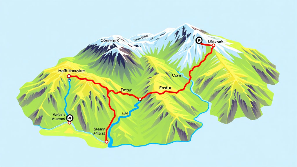 트레킹 코스 지도