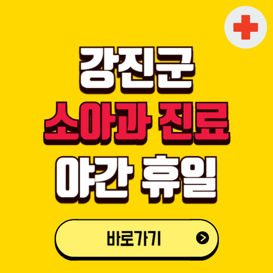 강진군 야간 소아과 진료병원 찾기 ❘ 24시 일요일 주말 연휴 응급진료 추천 잘하는 곳