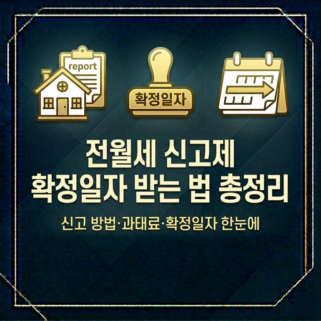 전월세 신고제 확정일자 받는 법 총정리 신고 대상 방법 과태료 자동 부여 썸네일