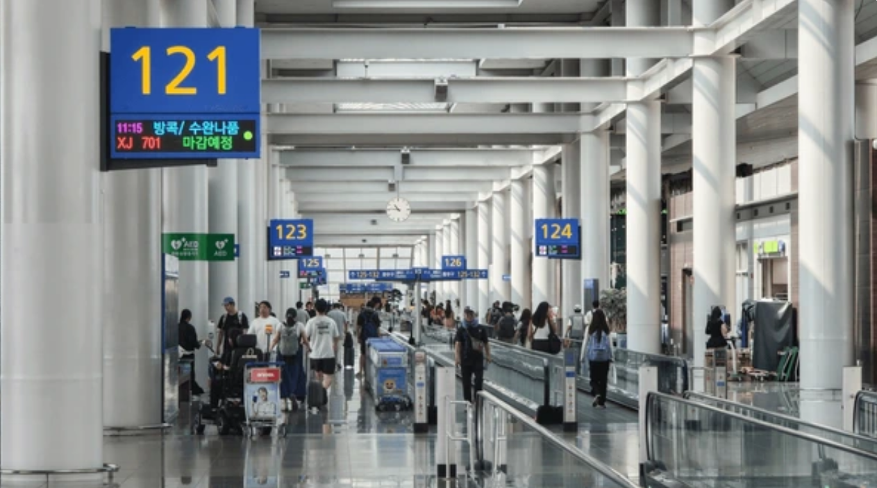 인천공항 게이트 모습