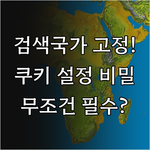 구글 검색 결과 국가 설정 고정하는 ..
