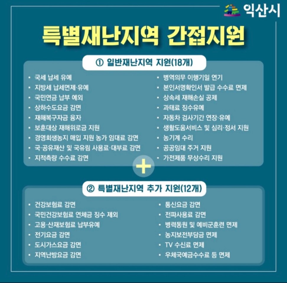 익산시특별재난지역
