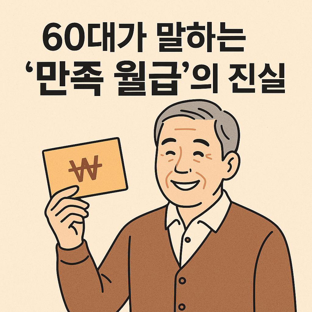 60대가 말하는 ‘만족 월급’의 진실