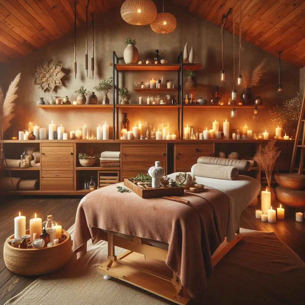 피부,체형관리 샵 배경