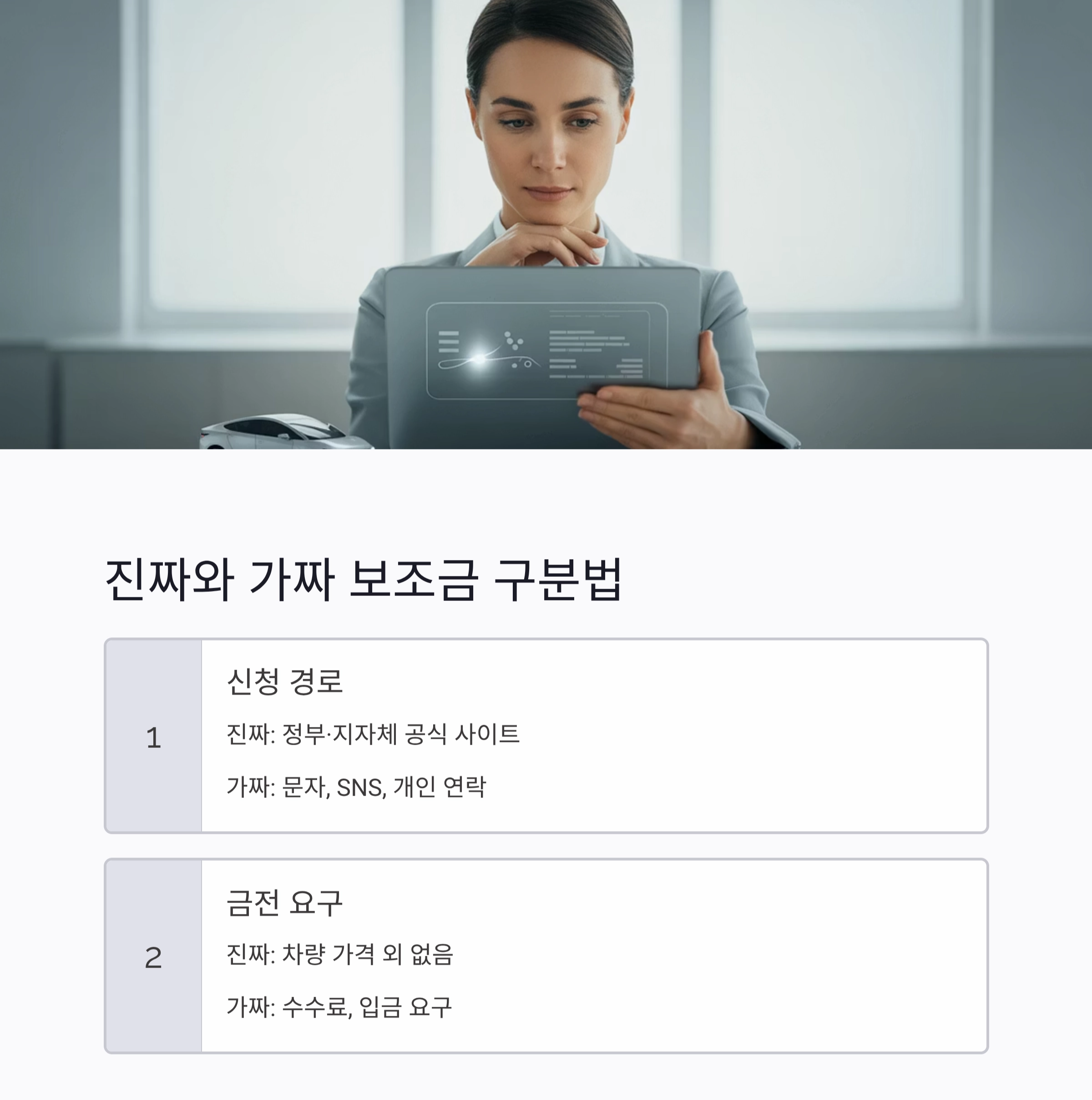 전기차 보조금 사기 주의보! 진짜·가짜 판별 가이드