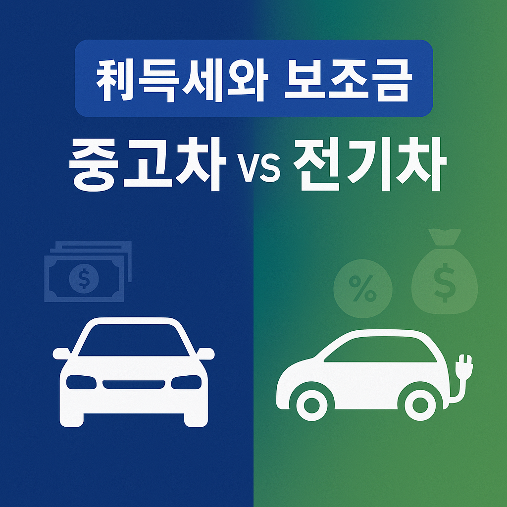 취득세와 보조금, 중고차와 전기차 누가 더 유리할까?