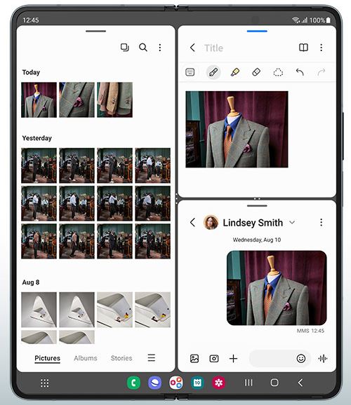 갤럭시z폴드4 디스플레이 주름