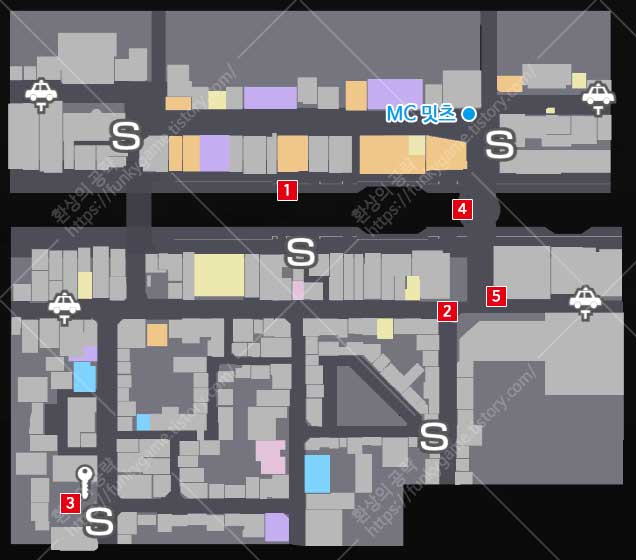 댄스 배틀 스토리 지도 이미지