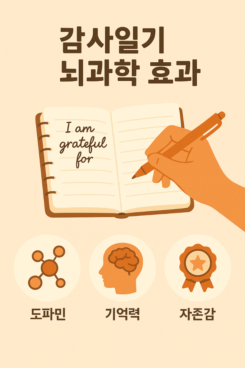 감사일기 뇌과학 효과