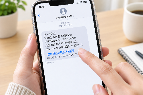 의심스러운 문자 링크 확인하기