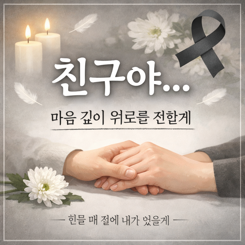 친구 조문 위로문자