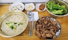 국수-연탄불고기