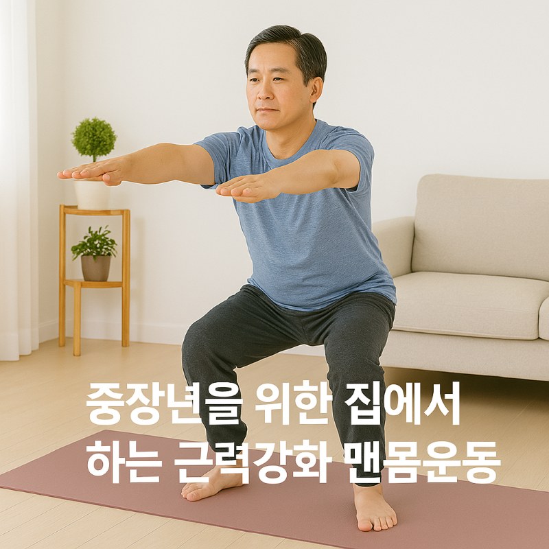 중장년을 위한 집에서 하는 근력 강화 맨몸운동