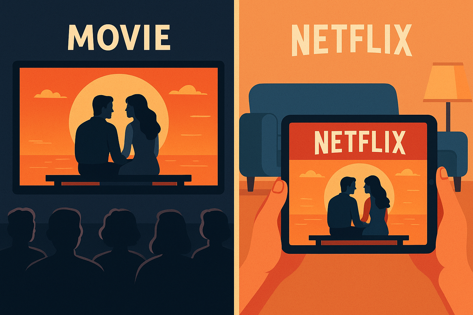 넷플릭스 영화와 극장 영화의 차이점과 관객 경험 비교 관련 사진