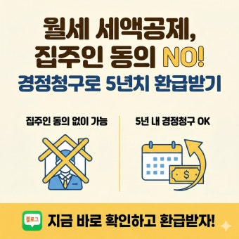 월세 경정청구로 5년치 환급받는 방법｜놓치면 최대 수백만 원 손해