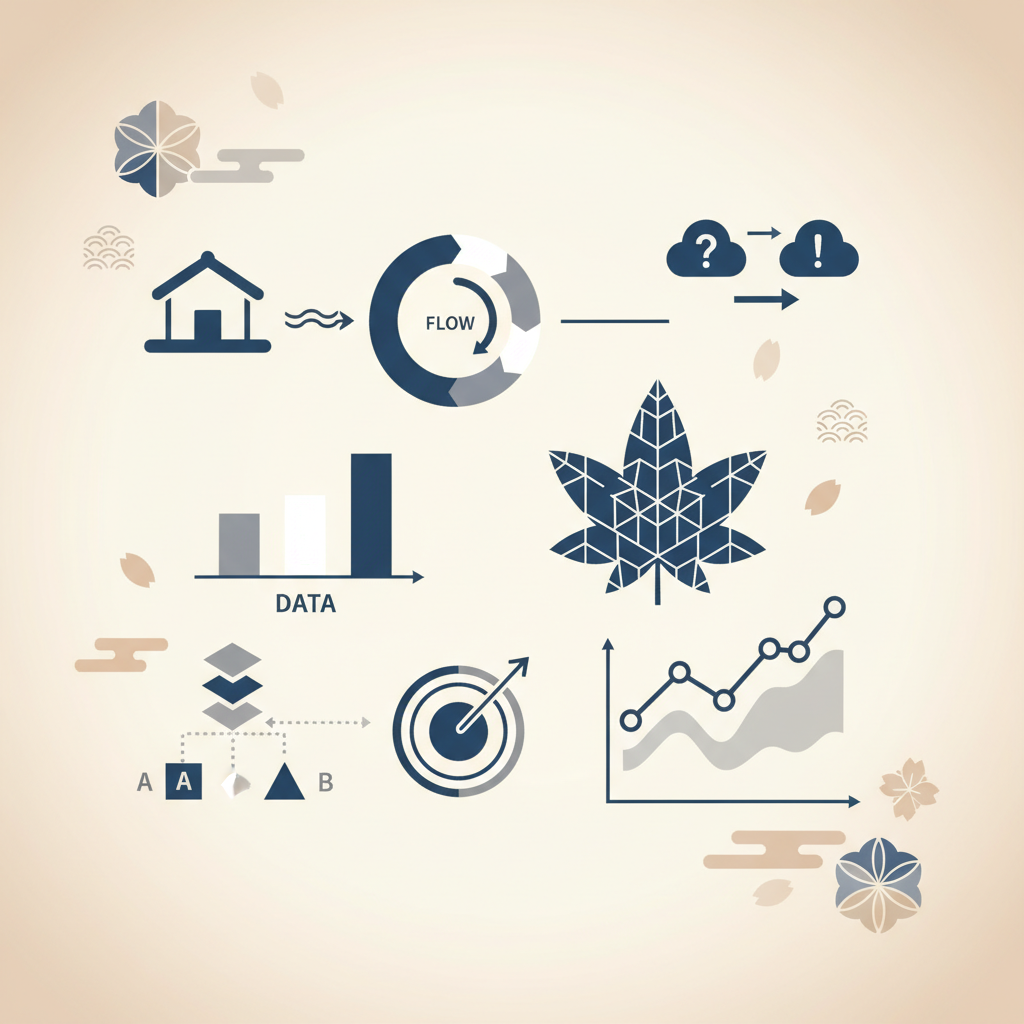 継続性と客観指標による効果評価に関する統計・生理メカニズム・対策を示す政策リポート用インフォグラフィック