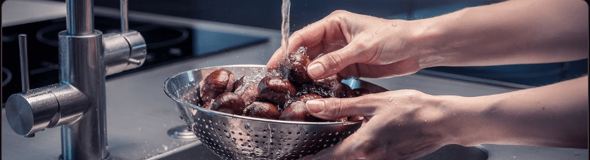 밤 삶는 방법,시간