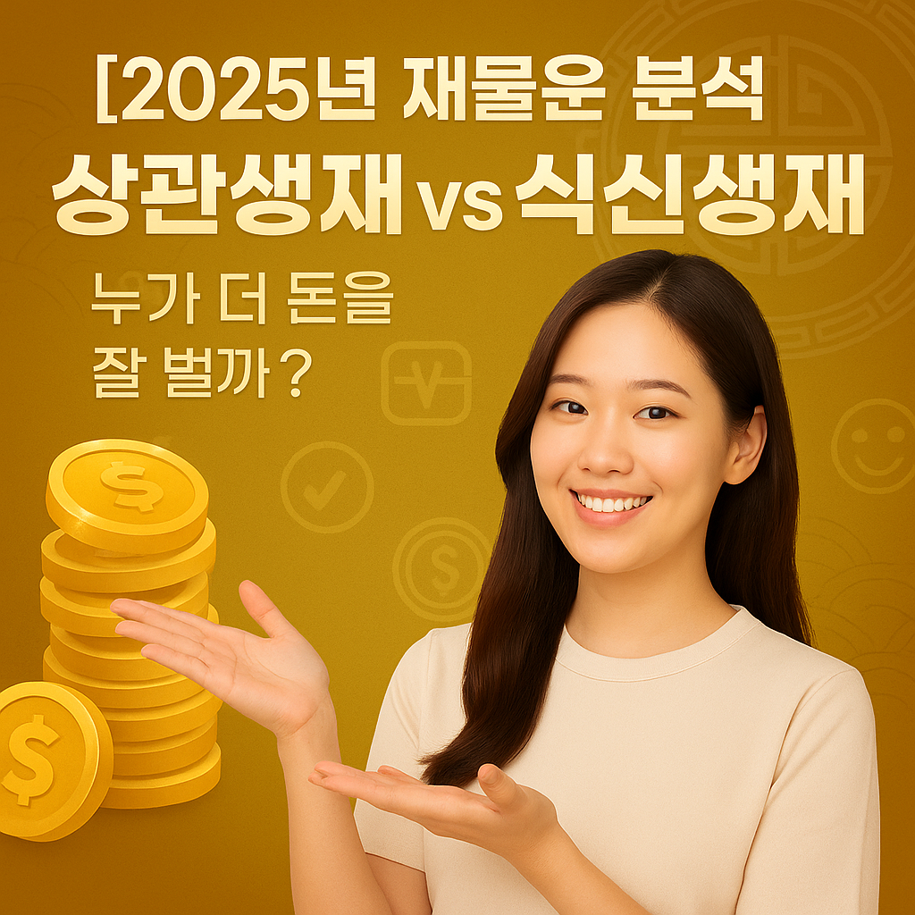 [2025년 재물운 분석] 상관생재 vs 식신생재 ｜ 누가 더 돈을 잘 벌까