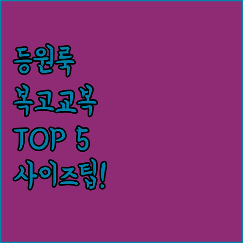 아동용 상하세트 추천 TOP 5 등원..