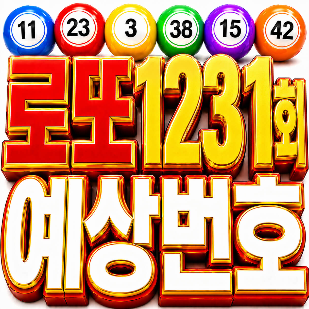 로또 1231회 예상번호
