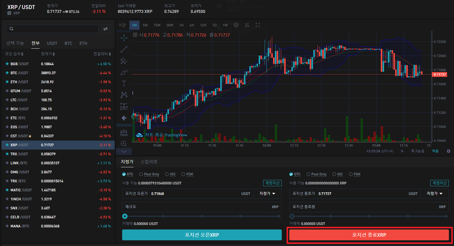 리플 XRP 현물거래