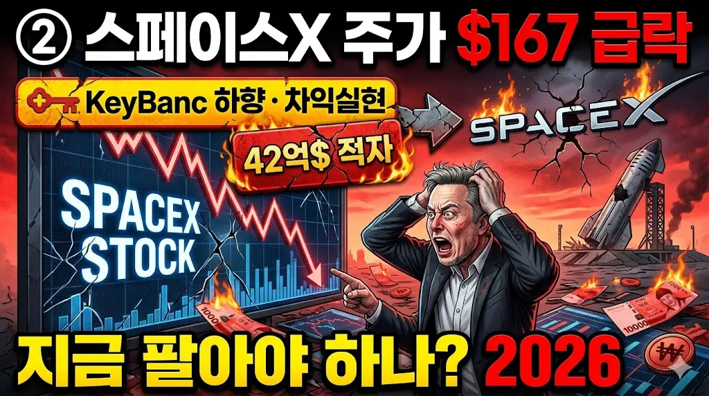 SPCX 주가 왜 떨어지나 &mdash; 스페이스X 급락 원인 5가지와 지금 당장 해야 할 투자 전략 총정리 2026