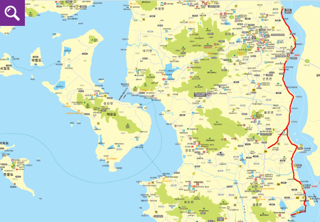 자전거 코스(연미정 ~ 선암교)