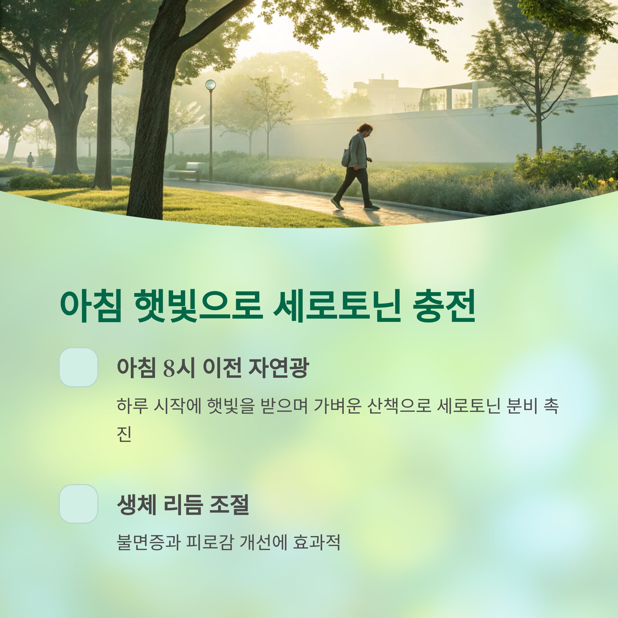 갱년기 우울감을 날려버리는 생활 루틴, 효과 보장 비법 - 갱년기 우울증, 어떻게 극복할 수 있을까? - 아침 햇빛과 산책으로 세로토닌 채우기 갱년기 우울감을 날려버리는 생활 루틴, 효과 보장 비법 - 갱년기 우울증, 어떻게 극복할 수 있을까? - 아침 햇빛과 산책으로 세로토닌 채우기