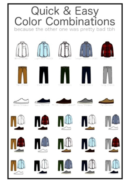 옷색깔 조합표