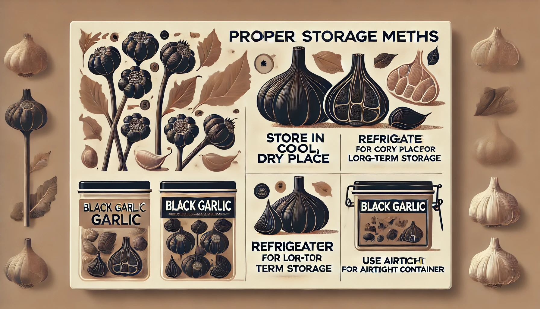 검은 마늘의 보관 방법