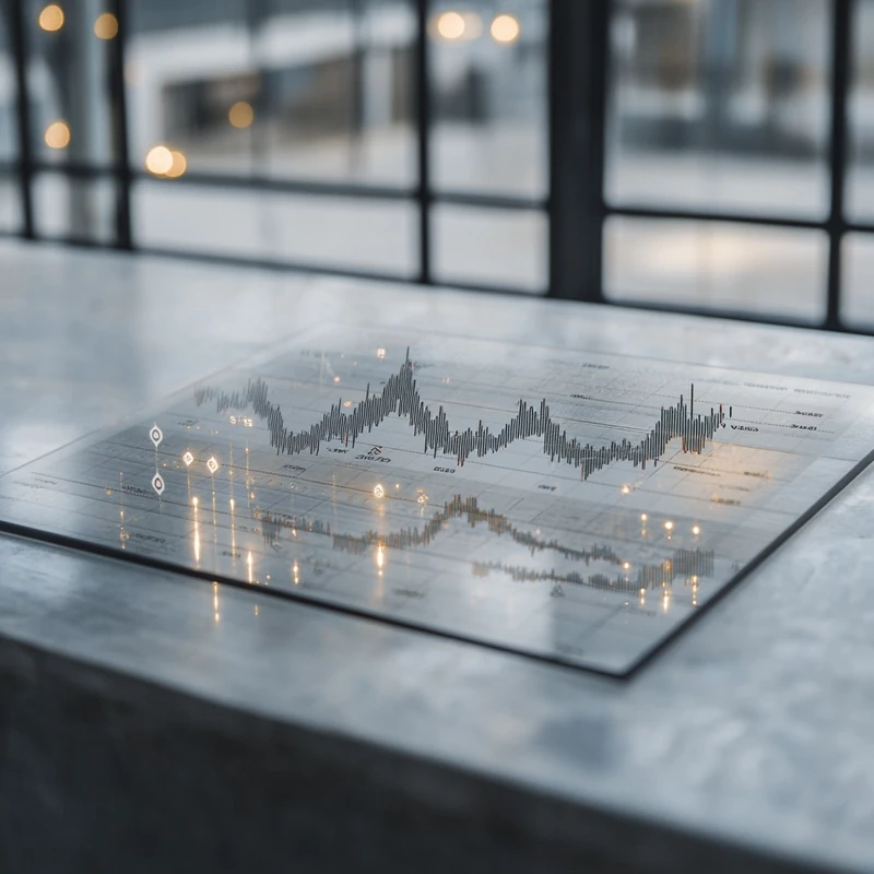 미국 ETF의 2025년 7월 수익률을 보여주는 그래프, 경제 성장과 수익률 데이터를 명확히 보여줍니다. 고급 사무실 환경의 동적 조명이 신뢰감을 줍니다.