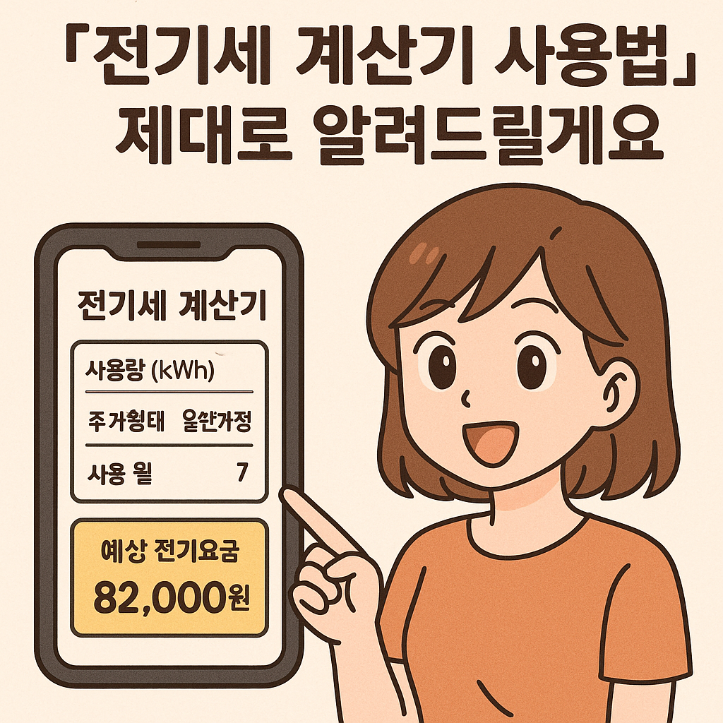 전기요금 폭탄 피하는 법! '전기세 계산기 사용법' 제대로 알려드릴게요 이미지