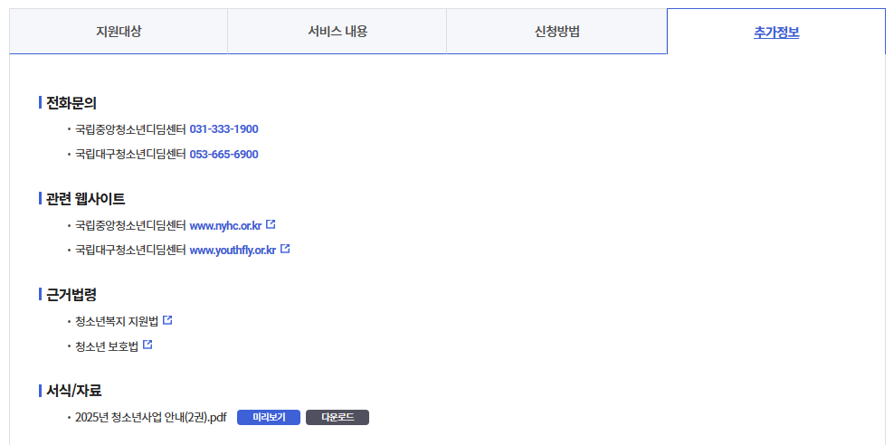 청소년치료재활센터운영-신청방법 지원내용 총정리