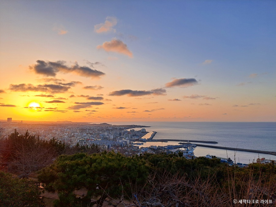 사라봉일몰풍경