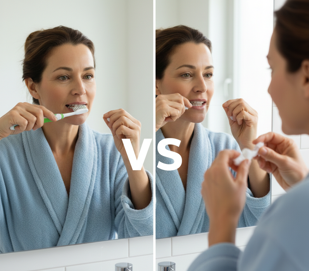 칫솔질과 치실 사용 비교, 완벽한 구강 관리를 위한 두 가지 필수 도구