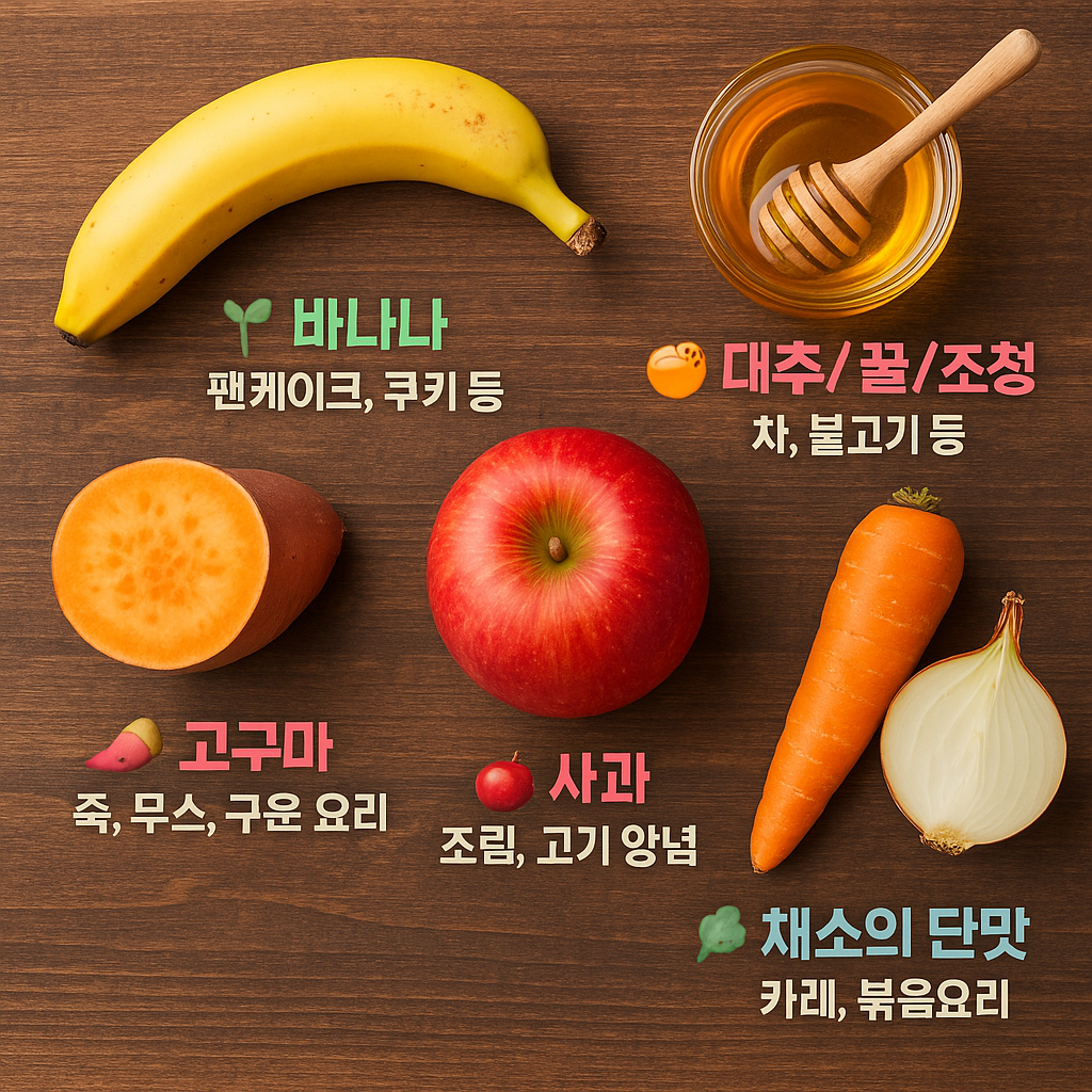 설탕없이 단맛 내는 요리