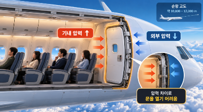 비행기 문은 정말 비행 중 열릴까? 아시아나 사고로 알아보는 기압과 항공기 출입문 구조