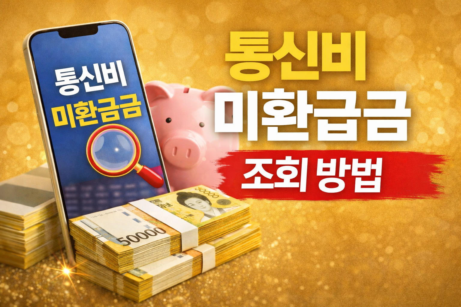 통신비 미환급금 지금 확인 gold telecom refund check now Korea