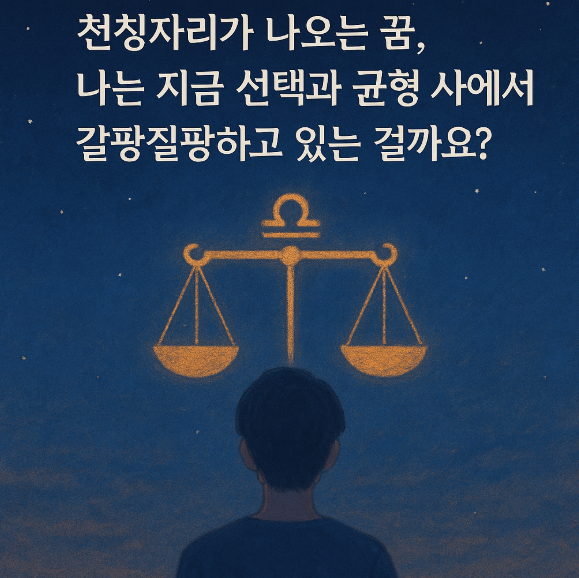 천칭자리가 나오는 꿈