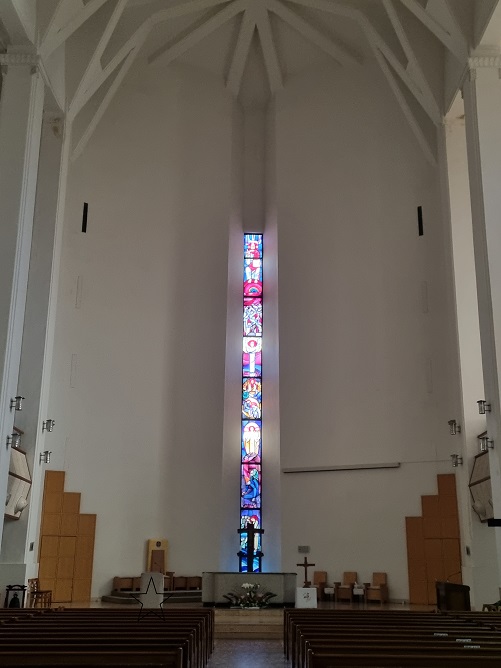 광주 임동 주교좌성당 제대, 제단, 십자고상, 유리화 사진