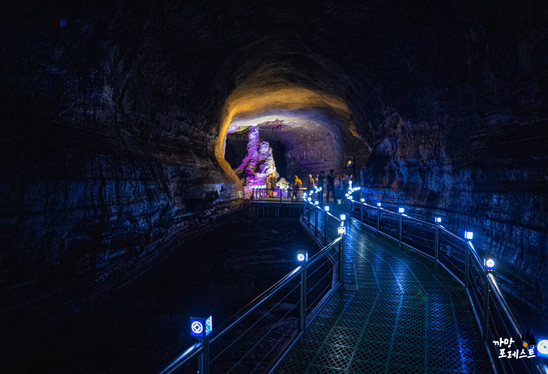 제주 만장굴 끝지점