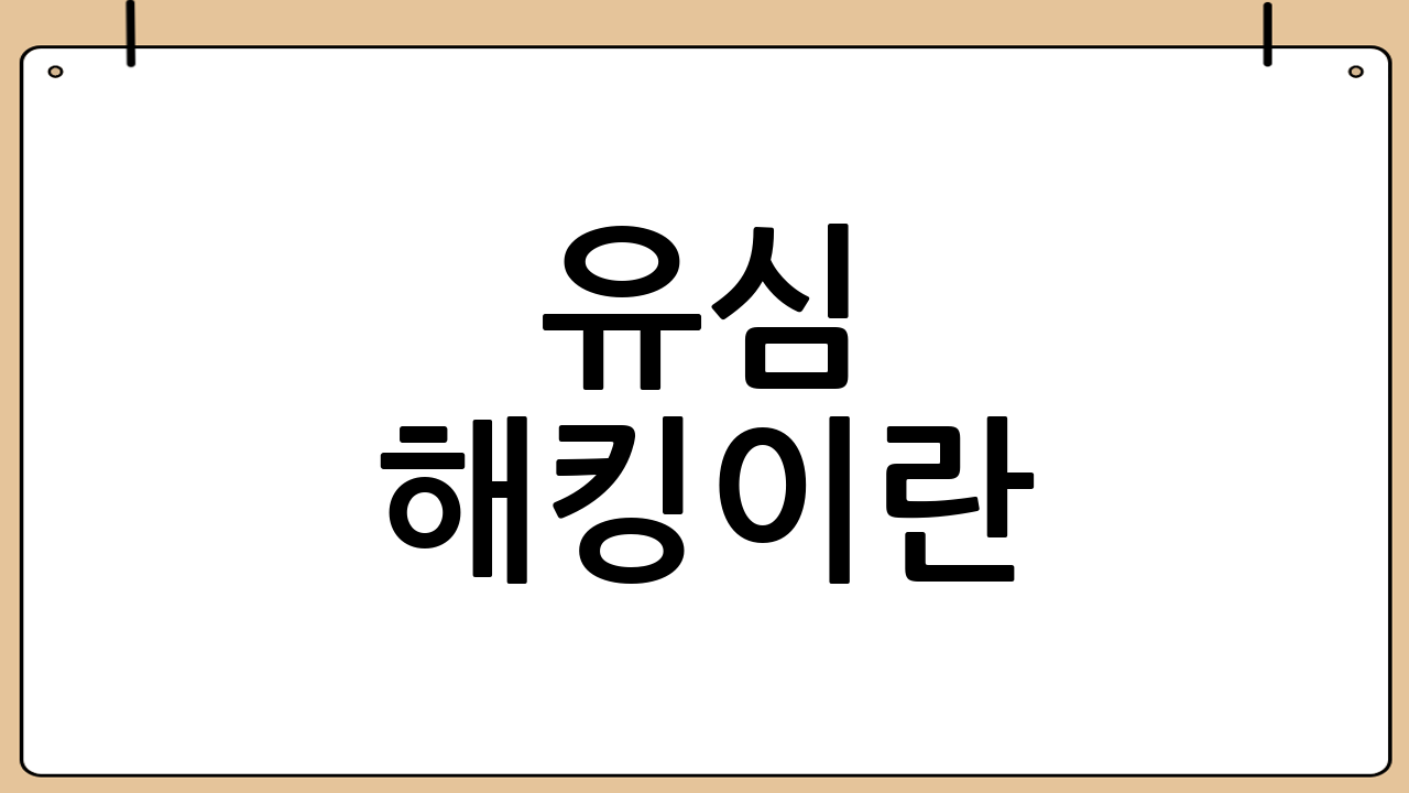 유심 해킹이란?