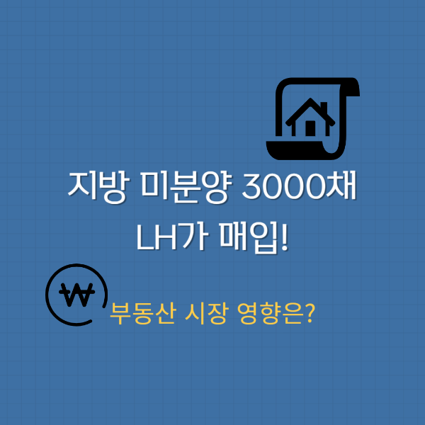 지방 미분양 3000채 LH가 매입