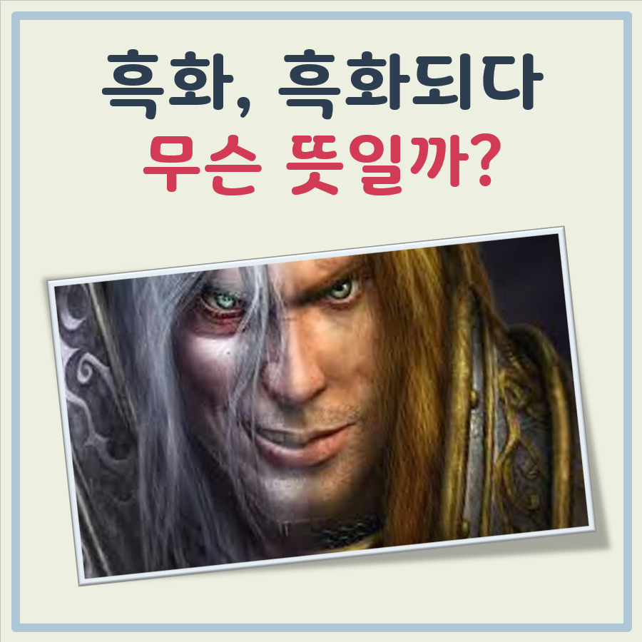 흑화 뜻과 흑화되다 뜻